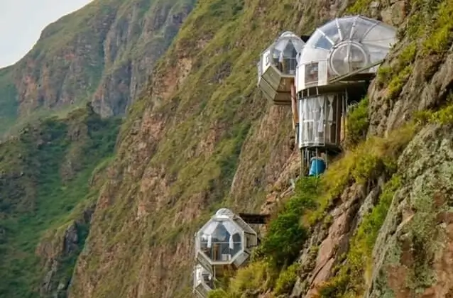 approaching the pods