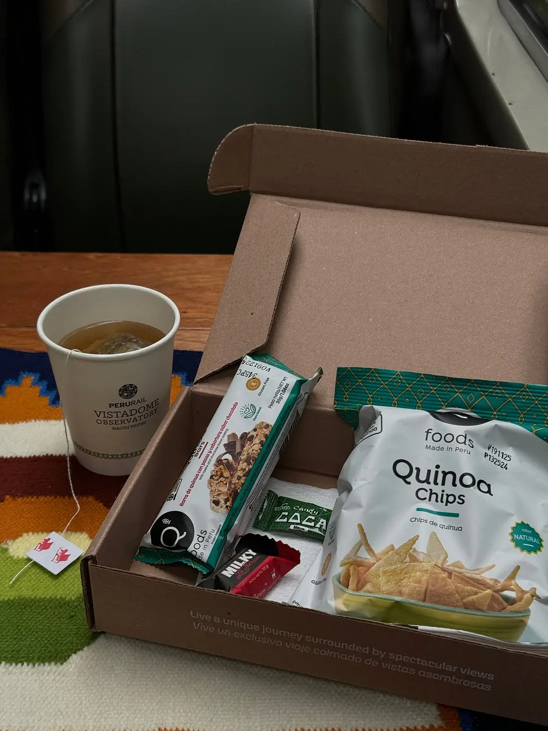 Vistadome Observatory Snacks and Beverages